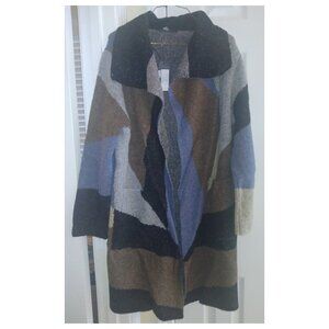 NWT Vertigo Multi Color Sweater Jacket Size: OS